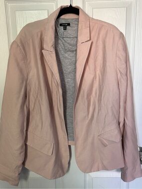 Apt 9 Rayon Blend Blazer in Light Pink Heather Grey Interior